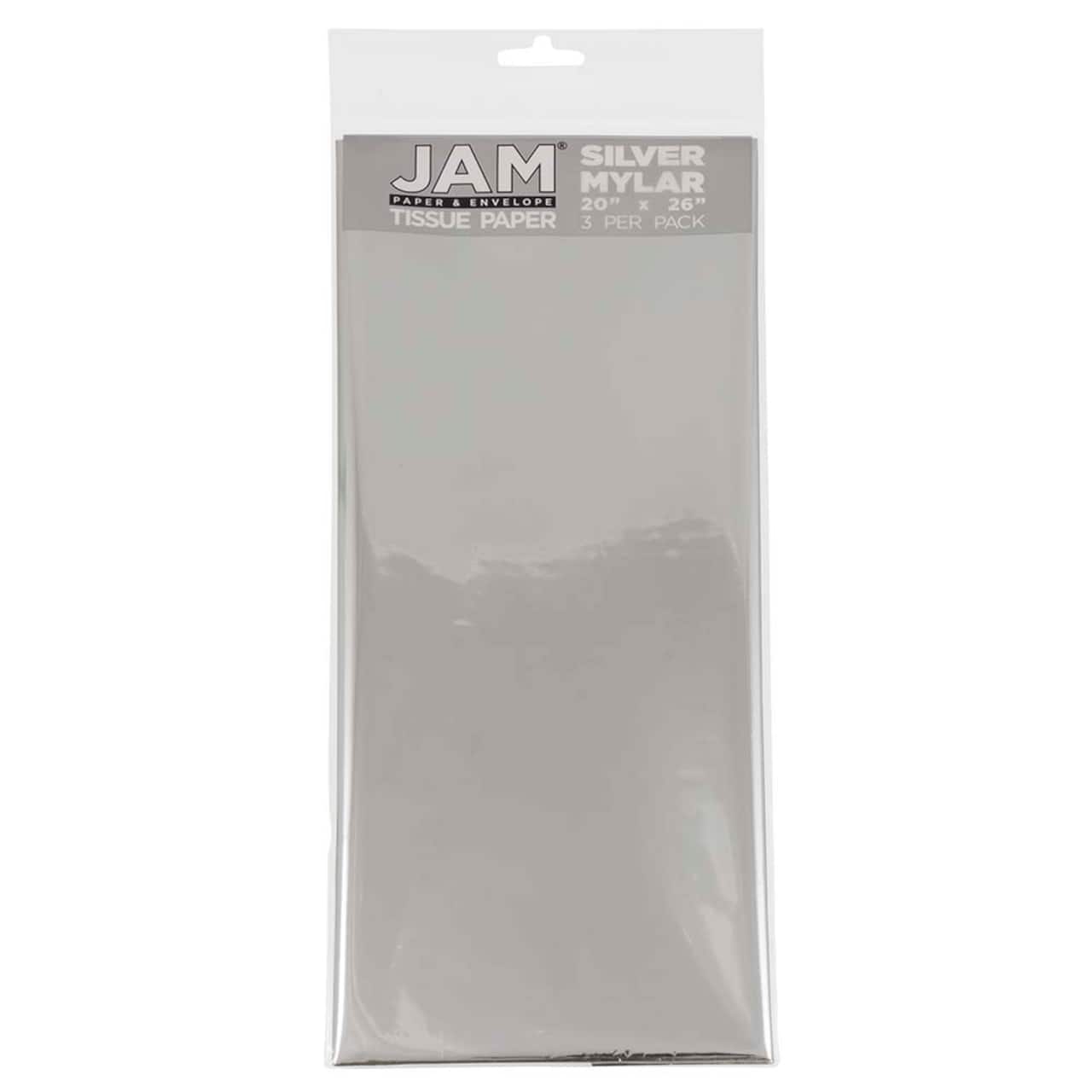 JAM Paper Mylar 20" x 26" Tissue Paper, 3ct.
